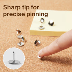 iSelect Thumb Tack -10mm Board Pin - Nickle plated | Sharp Tip