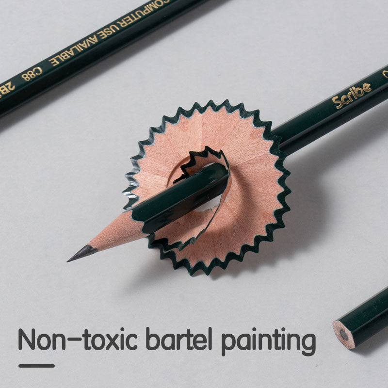 (EC88-2B) Deli Pencil-Hex-2B-Green