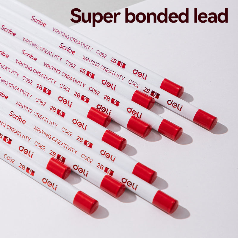 (WC062) Scribe Pencil -2B-Tri-White