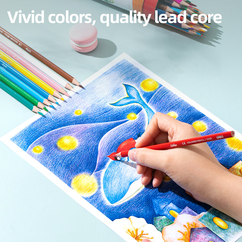 Colorun Colored Pencil-Tin-12 | Vibrant | Safe | Free sharpener | 12 colors