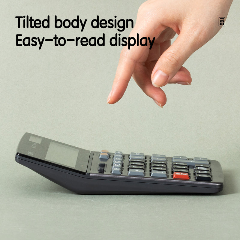 Deli Desktop Calculator | 150 step check | Metal body | 14 Digits