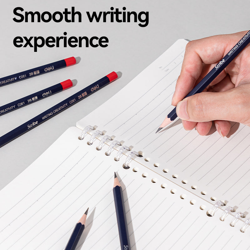 (WC061) Scribe Pencil -2B-Hex-Blue