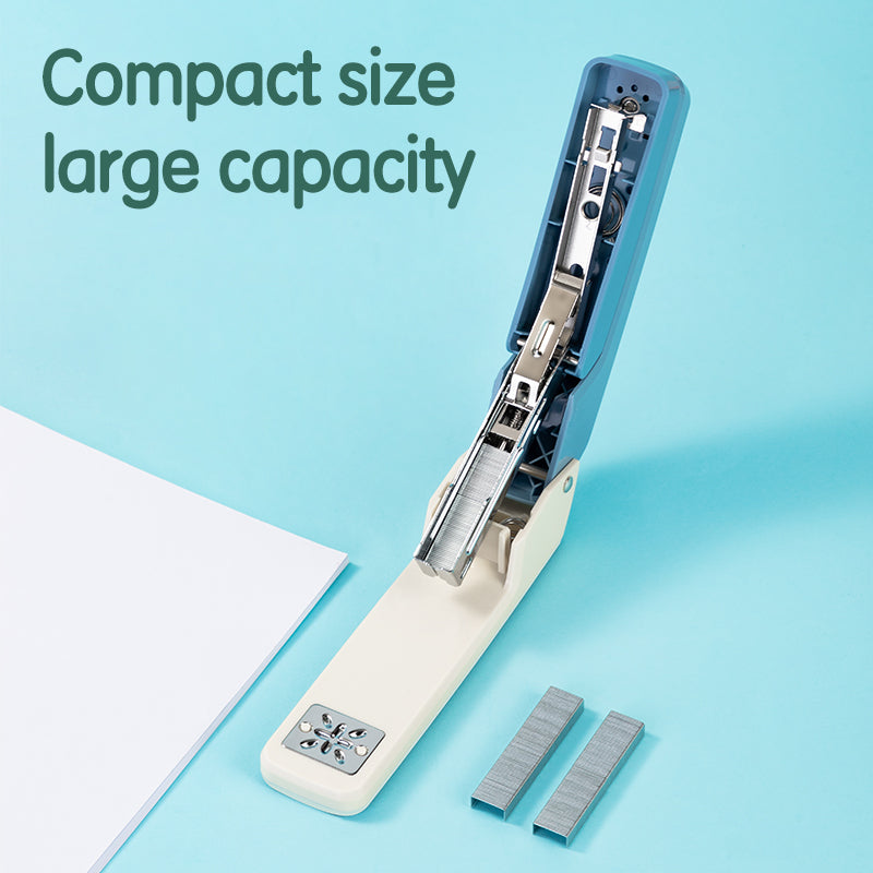 Deli Rotatable Stapler-GN-25 Sheets | Rotatable Head | Staples 25 sheets | Anti-Slip Material