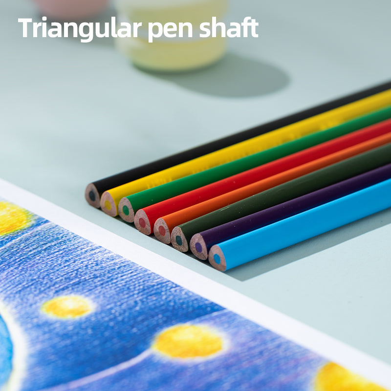 Colorun Colored Pencil-Tin-12 | Vibrant | Safe | Free sharpener | 12 colors