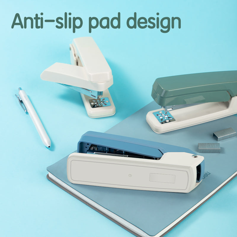 Deli Rotatable Stapler-GN-25 Sheets | Rotatable Head | Staples 25 sheets | Anti-Slip Material