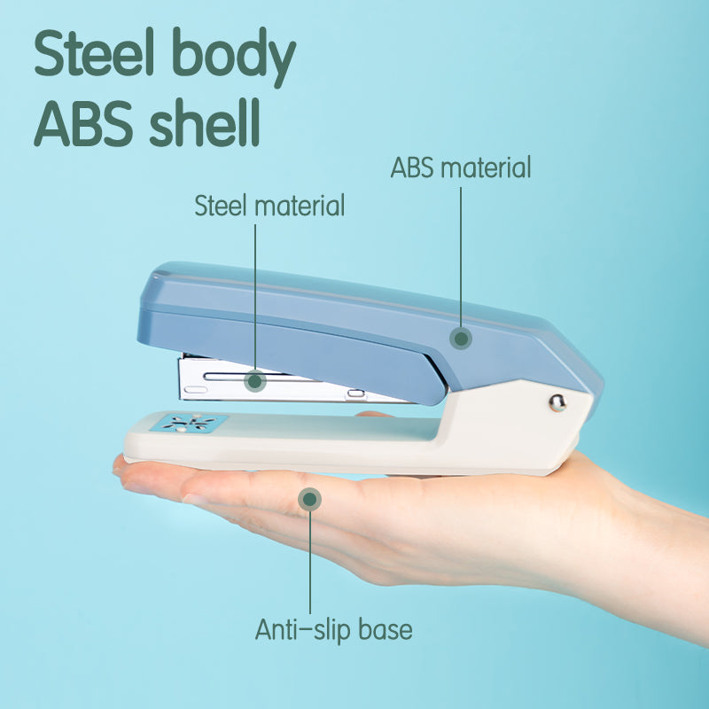 Deli Rotatable Stapler-GN-25 Sheets | Rotatable Head | Staples 25 sheets | Anti-Slip Material