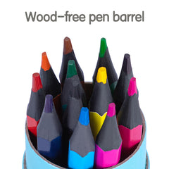 Deli Erasable Colored Pencil Tin | Vibrant | Erasable | Non toxic | 12 colors