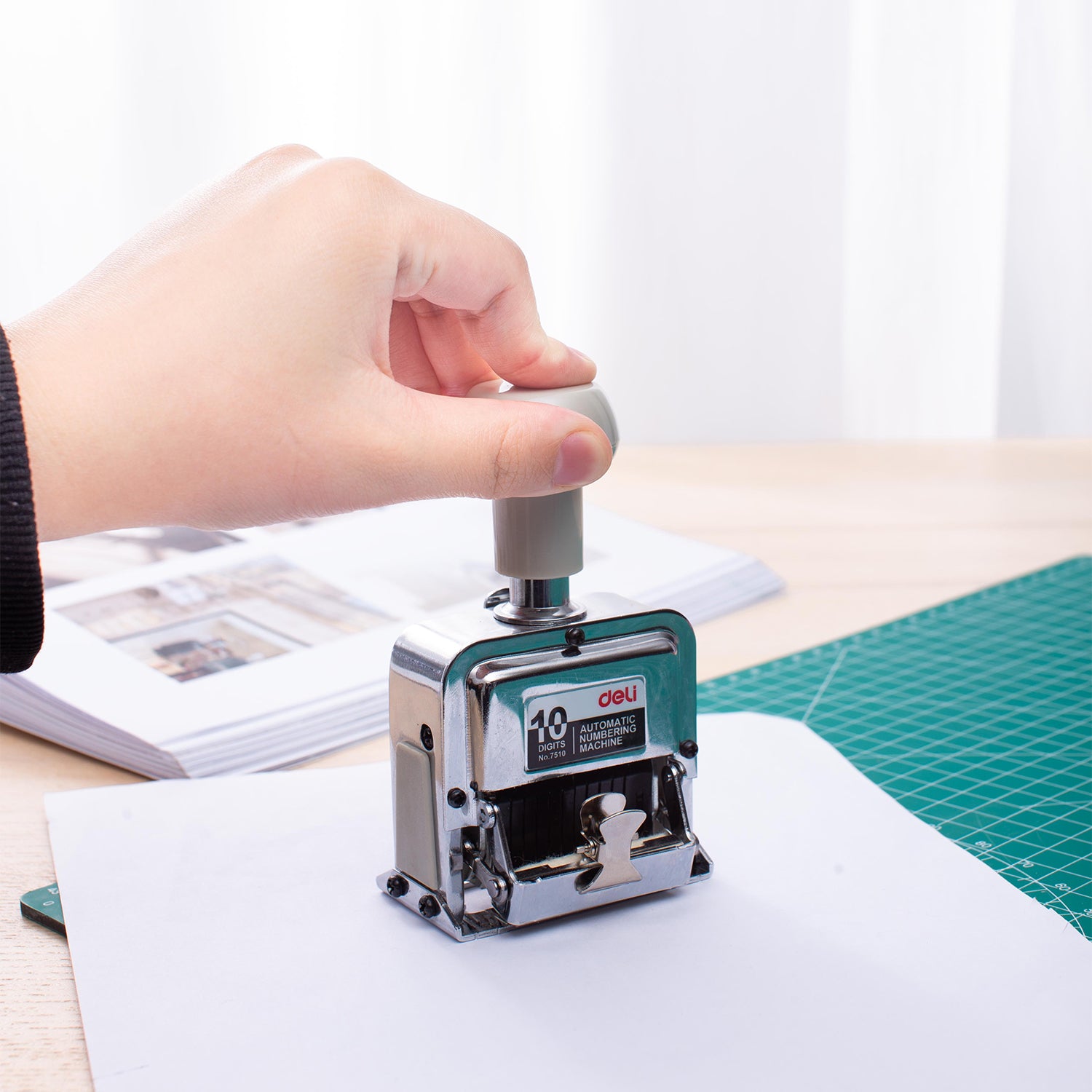 Numbering Machine-10 | Integrated ink pad | Precise | 10 digit number stamping