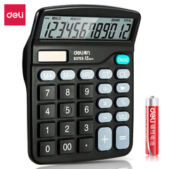 Desktop Calculator-12-Black | 1,000,000+ button life | 145° wide-view design | 3-year warranty