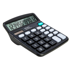 Desktop Calculator-12-Black | 1,000,000+ button life | 145° wide-view design | 3-year warranty