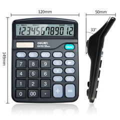 Desktop Calculator-12-Black | 1,000,000+ button life | 145° wide-view design | 3-year warranty