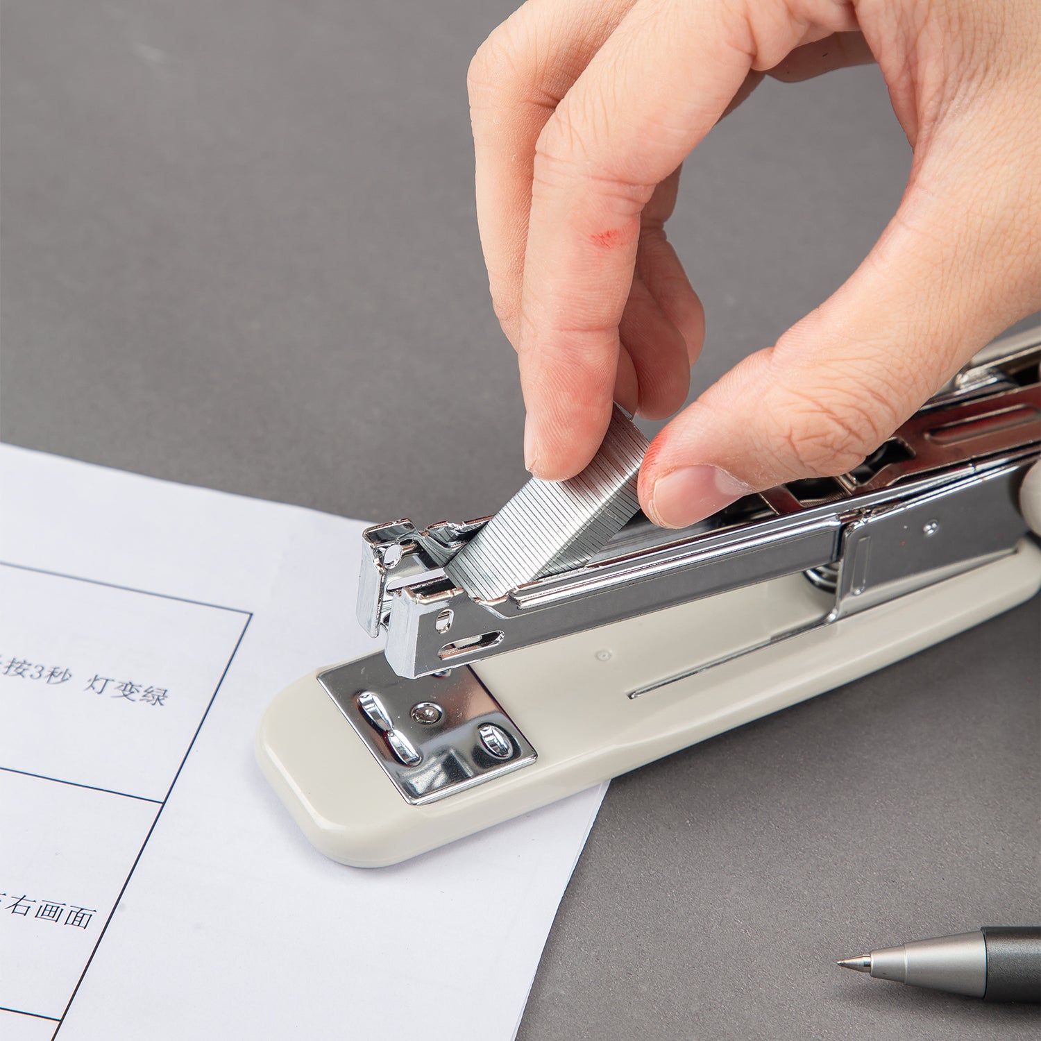 Stapler-Regular-BK-W-BL| Sleek | Durable | 50,000+ Stapling