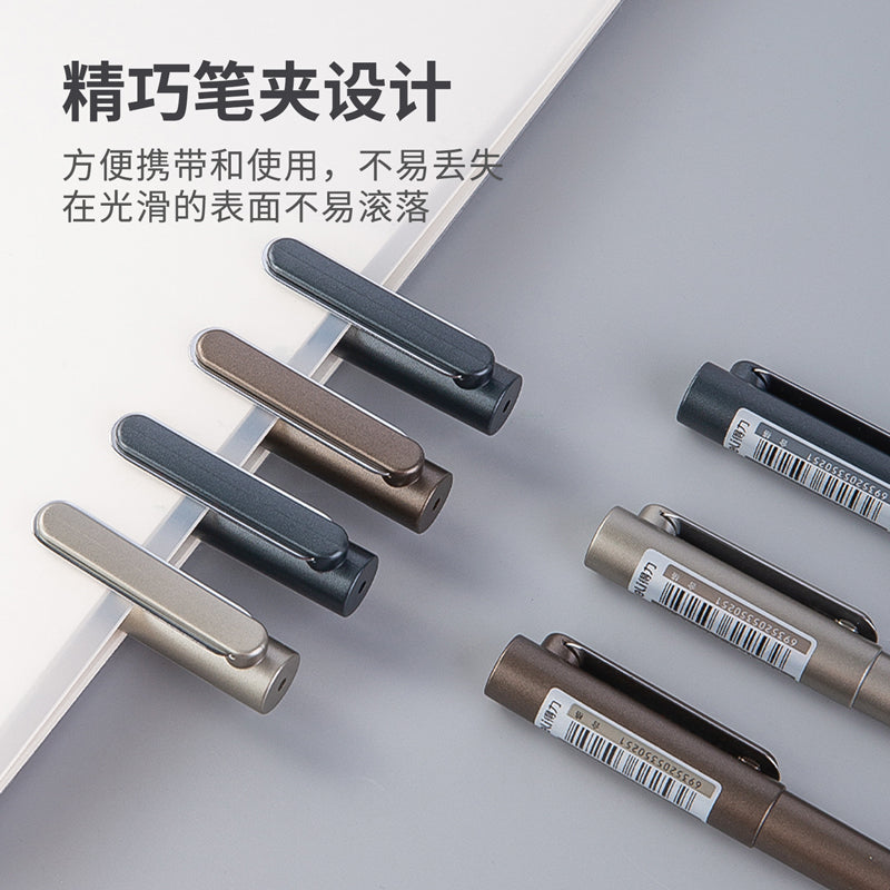 (A13) Deli  Gel pen-0.5- A13-BK | Triangular body | Lower refills | Lightning fast writing speed