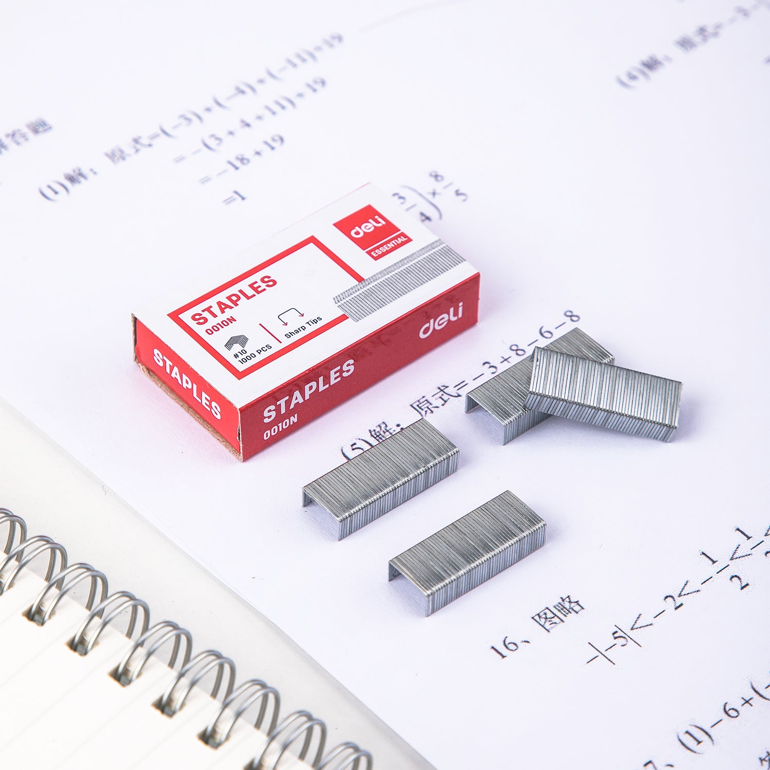 Deli Staples-10 | For small staplers | Anti-corrosion zinc surface | Smooth stapling