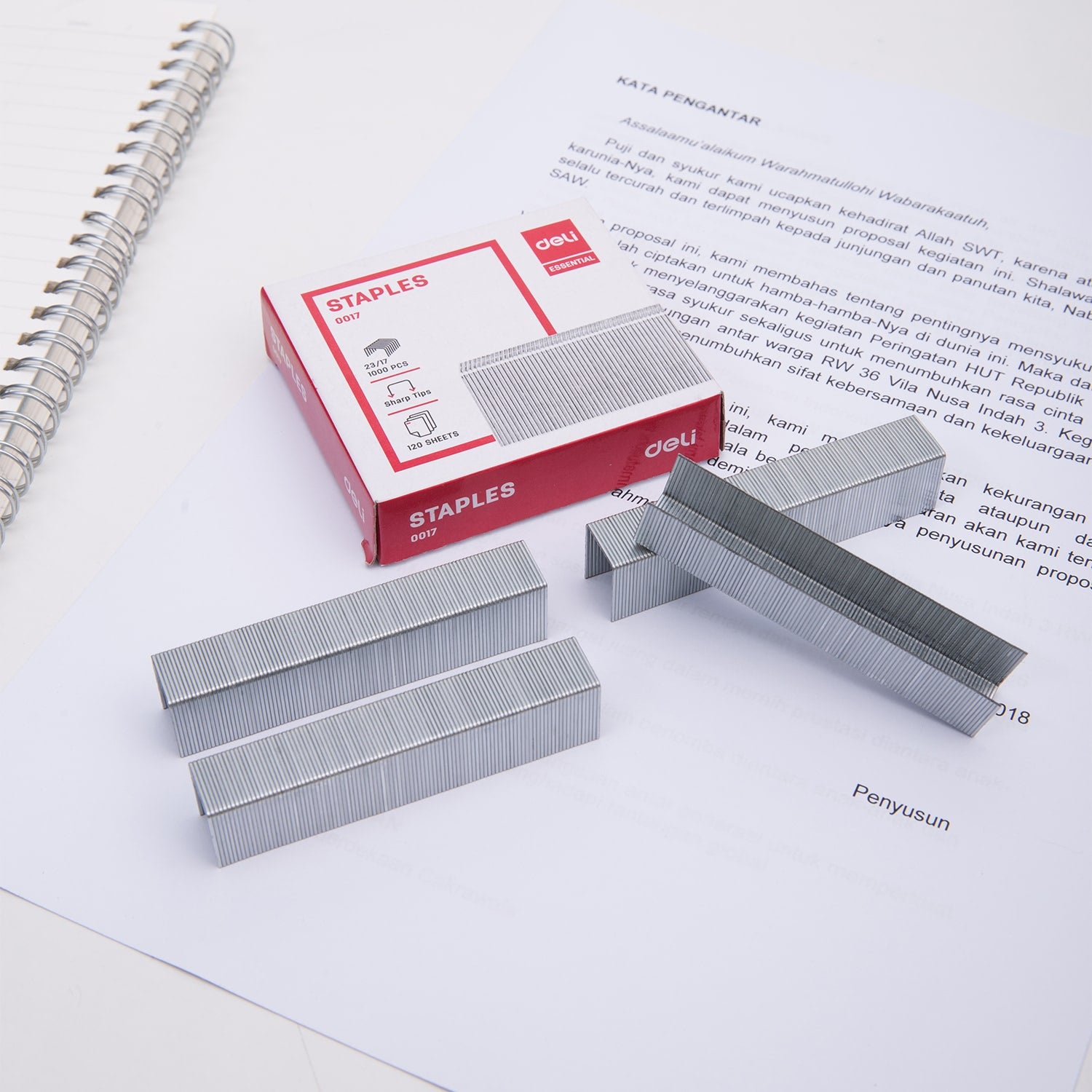 Staples-17 | For Heavy duty staplers | Sharp Metal Tips | Strong penetraon
