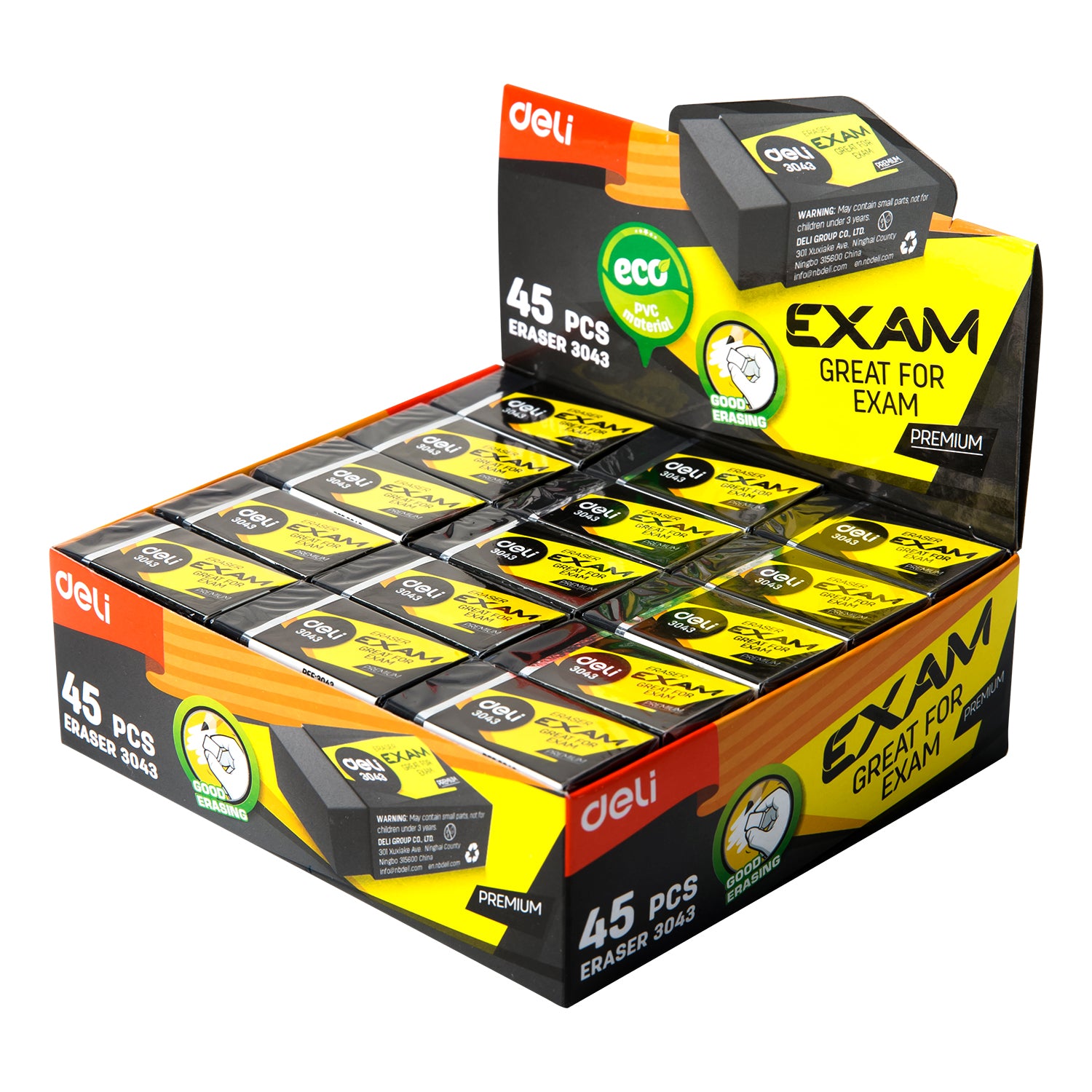 (E3043 ) Exam Eraser Black