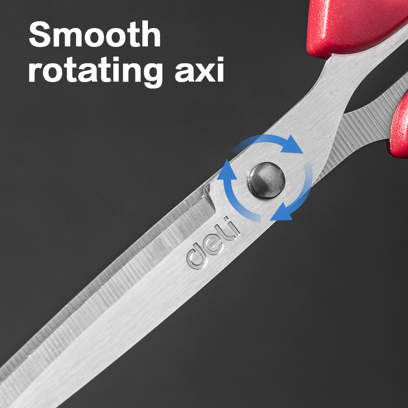 (E6009) Scissors-Medium-BK-RD