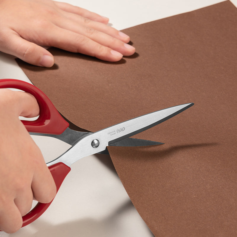 (E6010) Scissors-Large-BK-RD