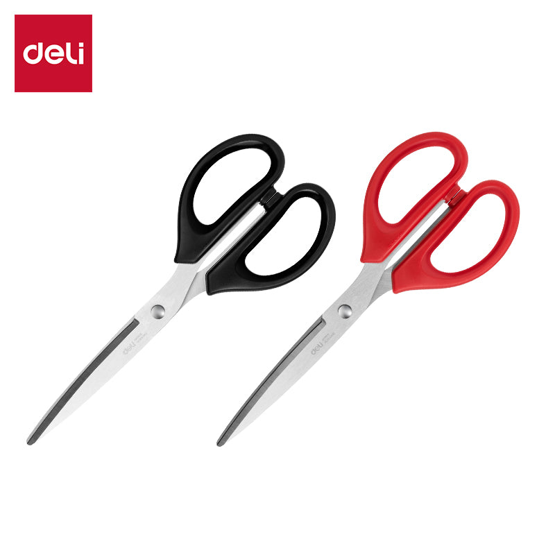 (E6010) Scissors-Large-BK-RD
