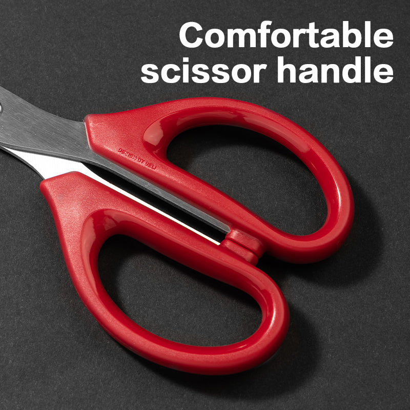 Scissors-Large-BK-RD | Sharp blades | Smooth cutting | Comfortable grip