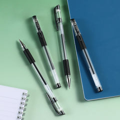 Deli Go Glide Gel Pen-0.5-BK | Ultra Smooth | 0.5mm | Soft grip