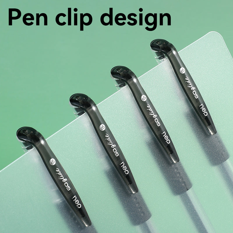Deli Go Glide Gel Pen-0.5-BK | Ultra Smooth | 0.5mm | Soft grip