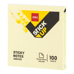 Stick up Sticky Notes-YELLOW | Self Adhesive notes | Bright neon Yellow