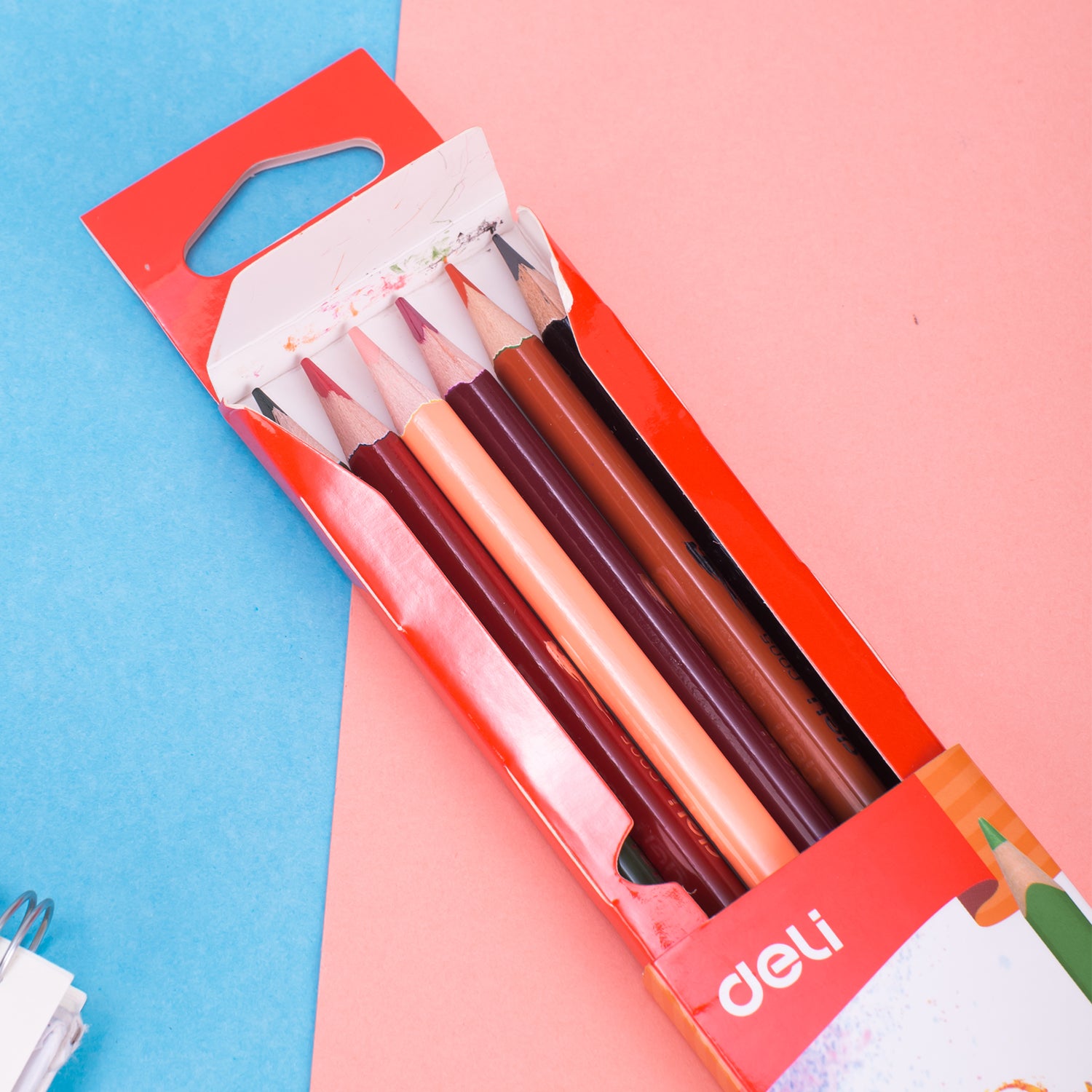 Colorun Dual Colored Pencil-6 | Double sided design | Non-toxic | Vibrant | 6 pencils 12 colors