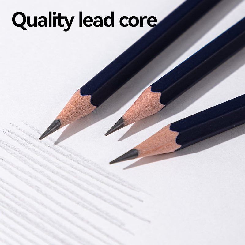 Scribe Pencil -2B-Hex-Blue | Durable | Dark | Safe | Poplar wood | Hexagonal shape