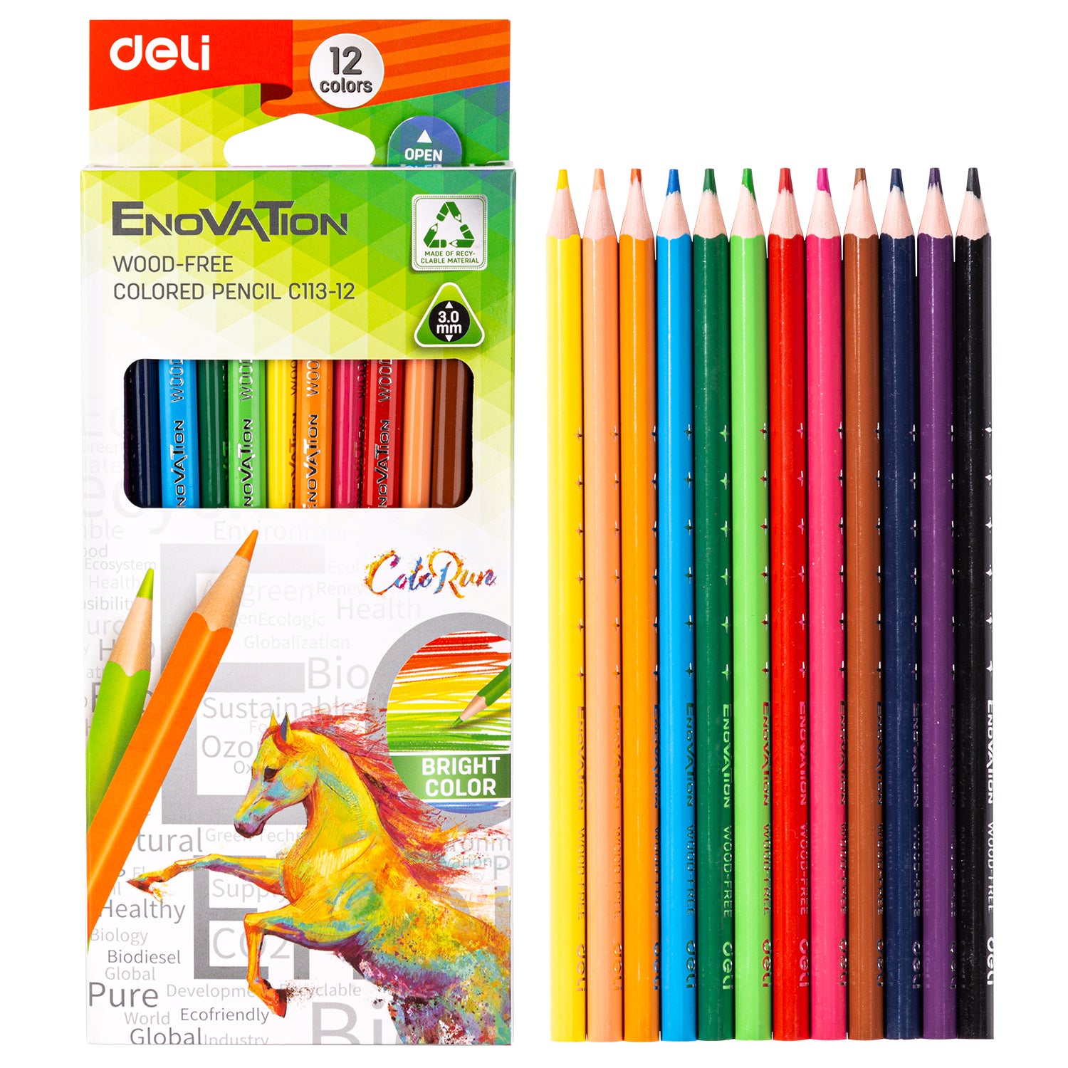 (EC113-12) Enovation Colored Pencil-Full