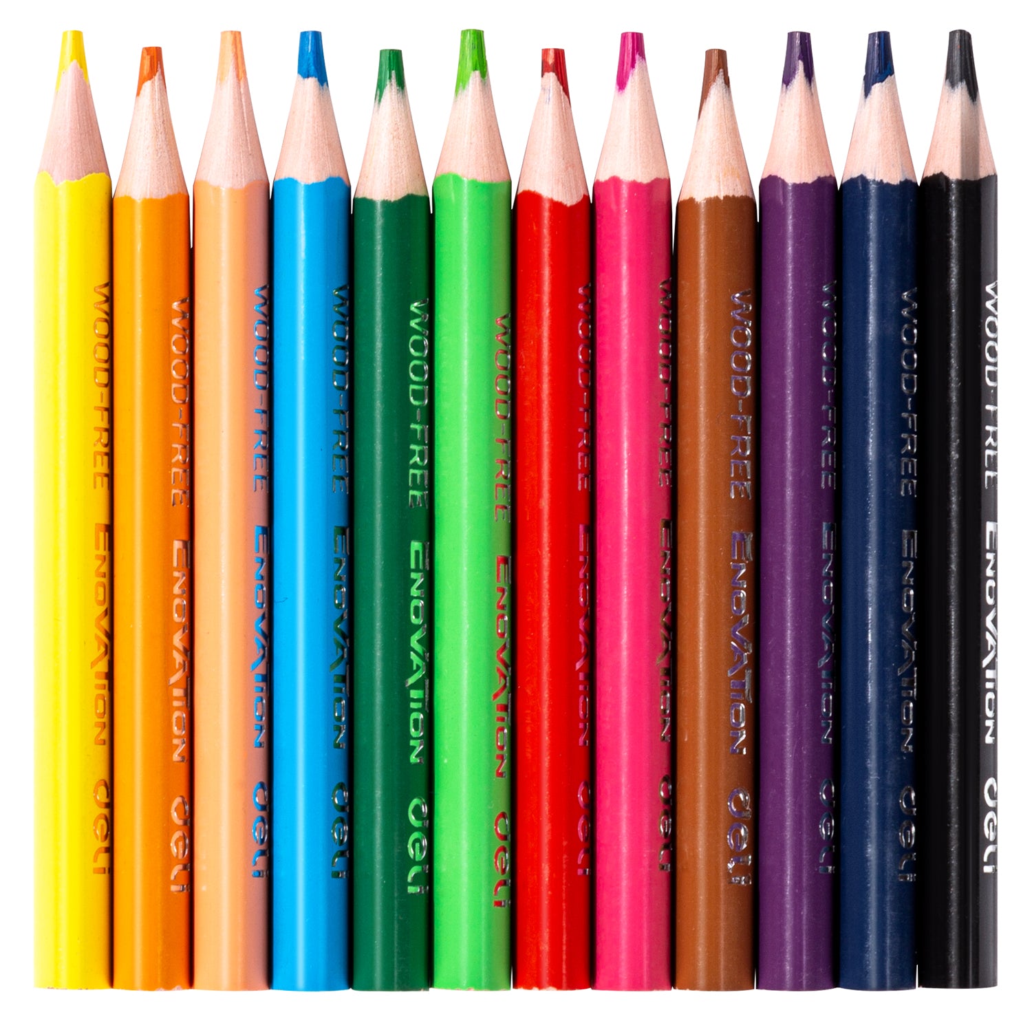 Enovation Colored Pencil-Half | Vibrant | Durable | Comfortable