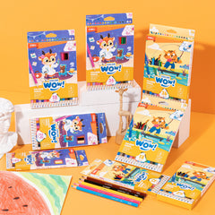 WOW Colored Pencil-Full-24 | Vibrant | Light-weight | Flawless coloring | 24 colors