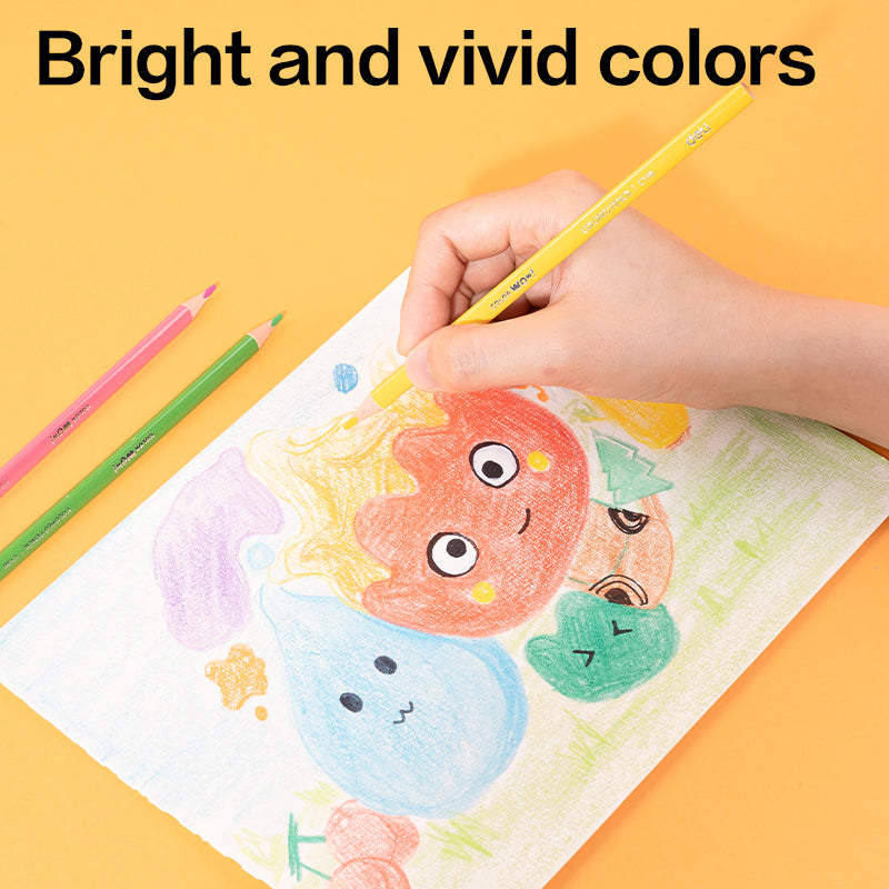 WOW Colored Pencil-Full-24 | Vibrant | Light-weight | Flawless coloring | 24 colors