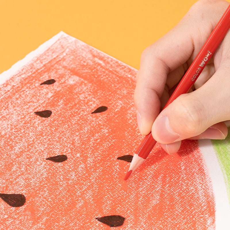 WOW Colored Pencil-Full-24 | Vibrant | Light-weight | Flawless coloring | 24 colors