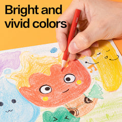 WOW Colored Pencil-Half-12 | Vibrant | Triangular barrel | Reliable | 12 colors | Handy