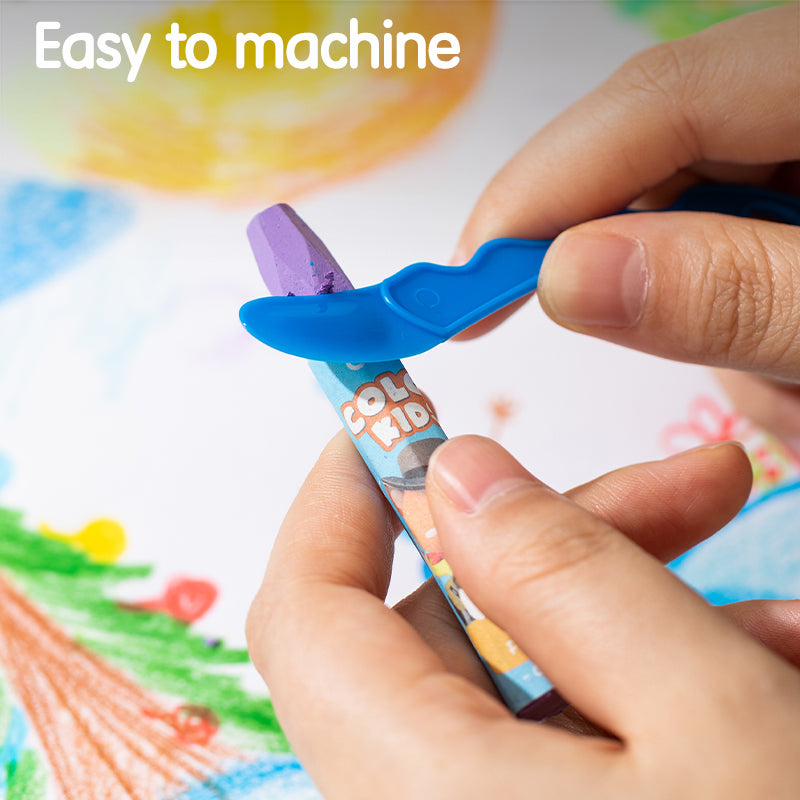 Colorkids Oil Pastel-Plastic | 24 Color palette | Smooth | Eco friendly & safe | Easy grip