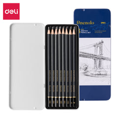 Finenolo Sketching Pencil-Set | Extra dark Graphite | Soft Basswood body