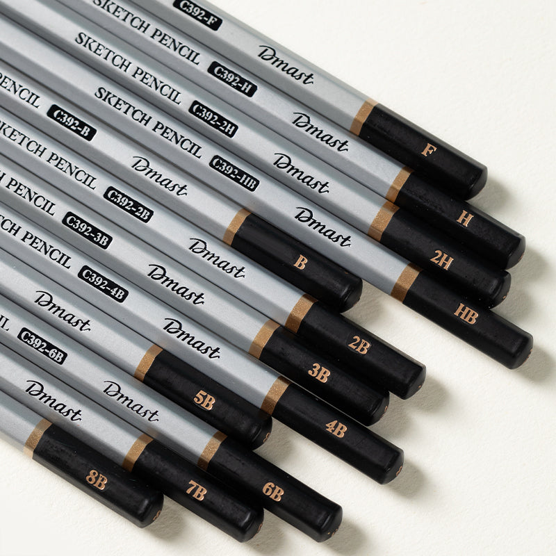 Dmast Sketching Pencil-Set | High quality graphite | Smooth writing and drawing