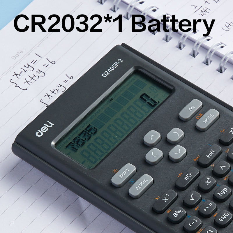 (ED240SR-2)Scientific Calculator-240F-BK