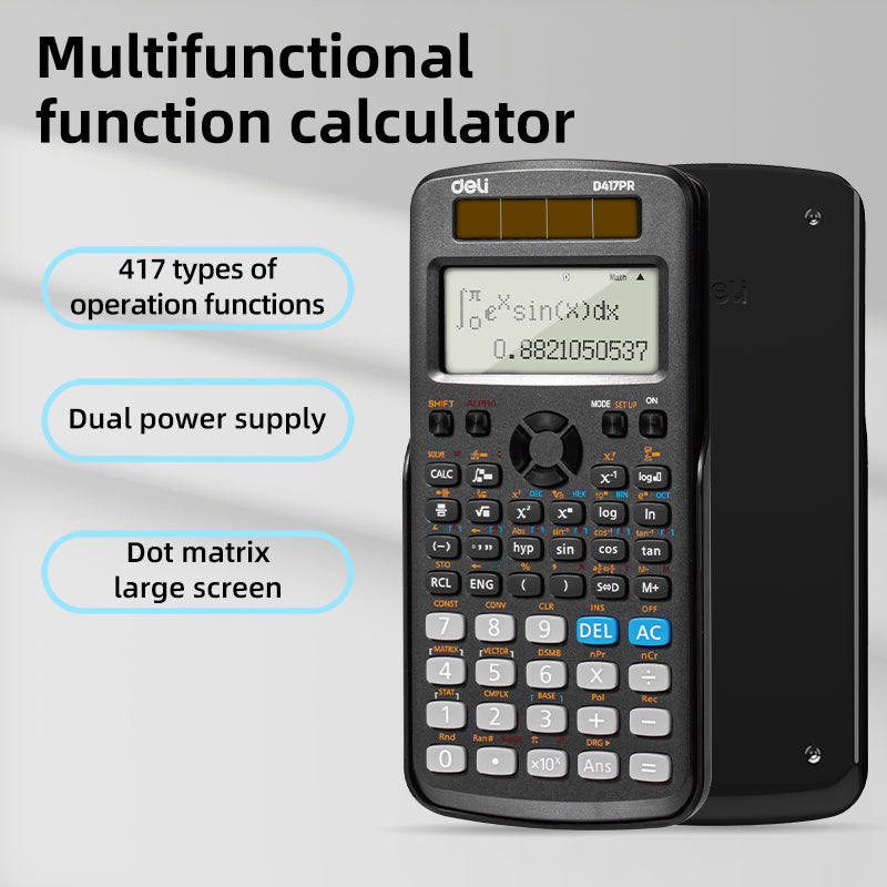 (ED417PR) Scientific Calculator-417F-BK