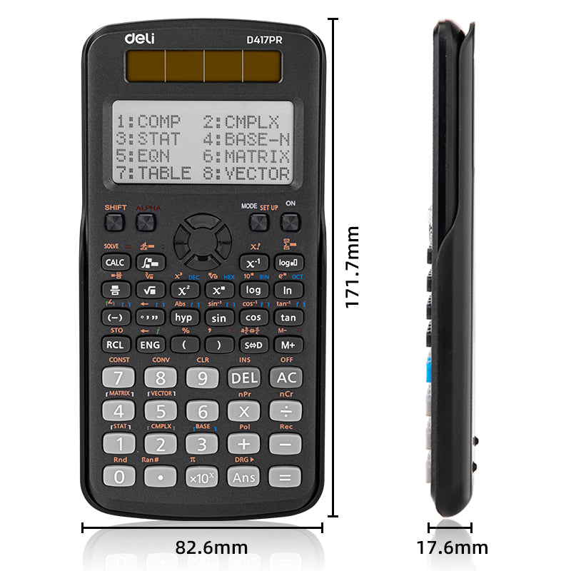 (ED417PR) Scientific Calculator-417F-BK