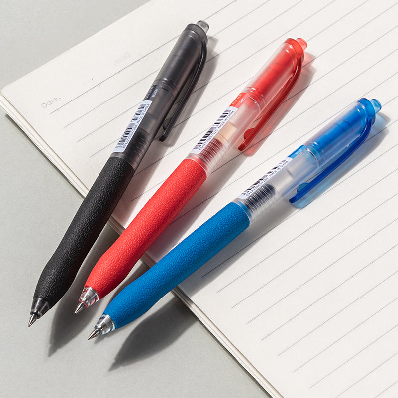 Deli SMOS  Gel pen-0.5mm-BK | Faux leather grip | Smudge free | 0.5mm tip precision