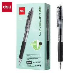 Lineum  Gel pen-0.5-BK | Ultra smooth | Ergonomic grip | Smudge-free writing
