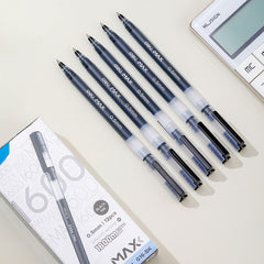 Max Gel Pen-0.5-BK | Precise | Smooth | 1600m of extended writing