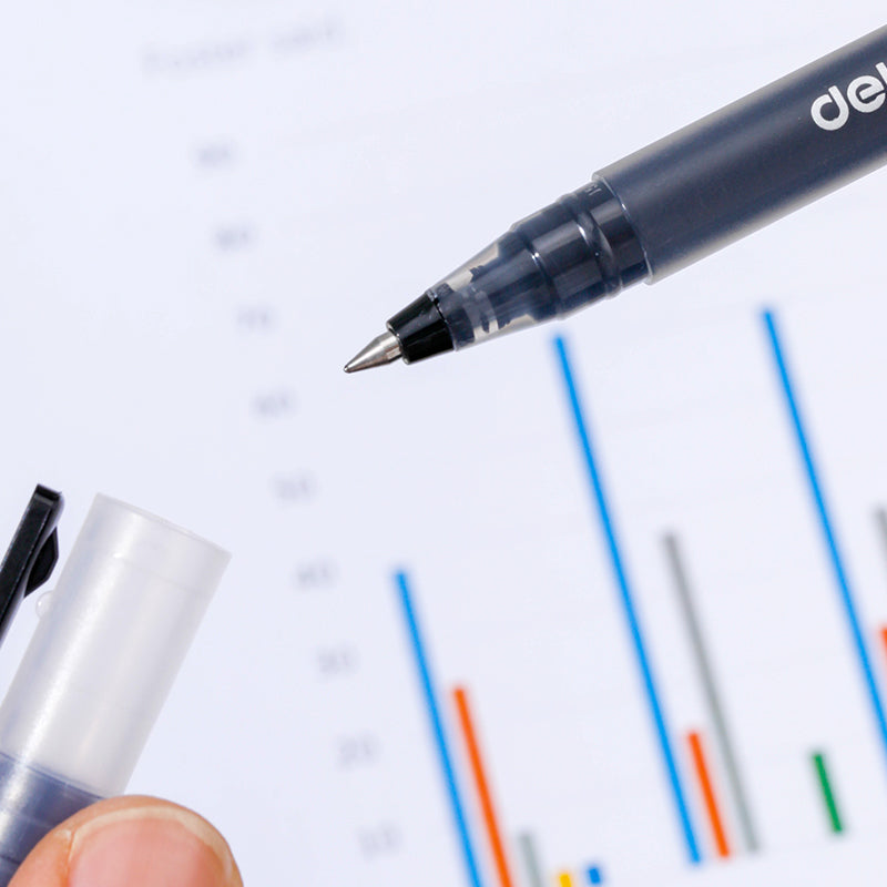 Max Gel Pen-0.5-BK | Precise | Smooth | 1600m of extended writing