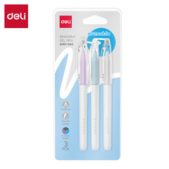Deli ERASABLE gel pen -0.5mm | Erasable gel ink | Assorted colors | Smooth