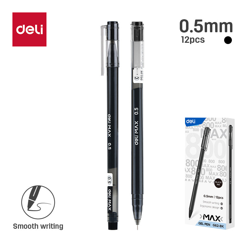 Max  Gel pen-0.5- EG62-BK | Ultra fine 0.5mm tip