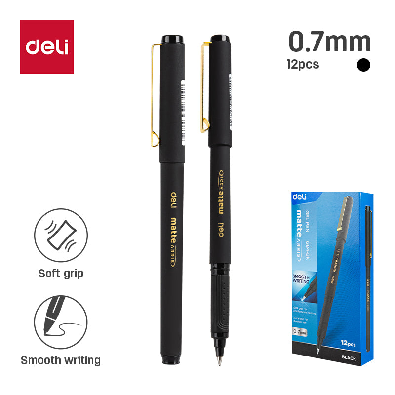 Matte Arris Gel Pen-0.7-BK | Smooth | Elegant | Reliable