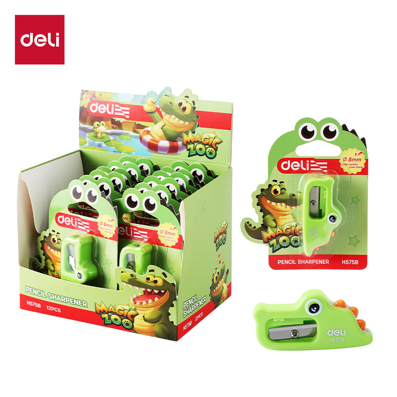 Deli Sharpener-Crocodile-MT | Crocodile shaped | Sharp blade | Durable