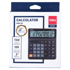Desktop Calculator-12-Black | 120 Step check | 3 year warranty | Dual power system